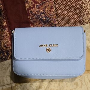 Anne Klein Sky Blue Belt/ Crossbody Bag
